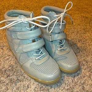 Deena & Ozzy army boot wedge ladies size 8